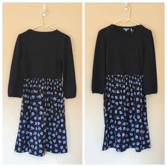 Draper James Navy and Blue Patterned Mini Dress - Picture 8 of 10